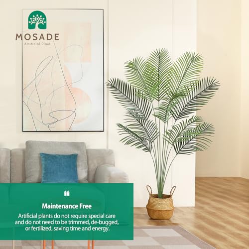 Artificial Areca Palm Tree 6ft with Seagrass Basket Indoor Outdoor Decor a7