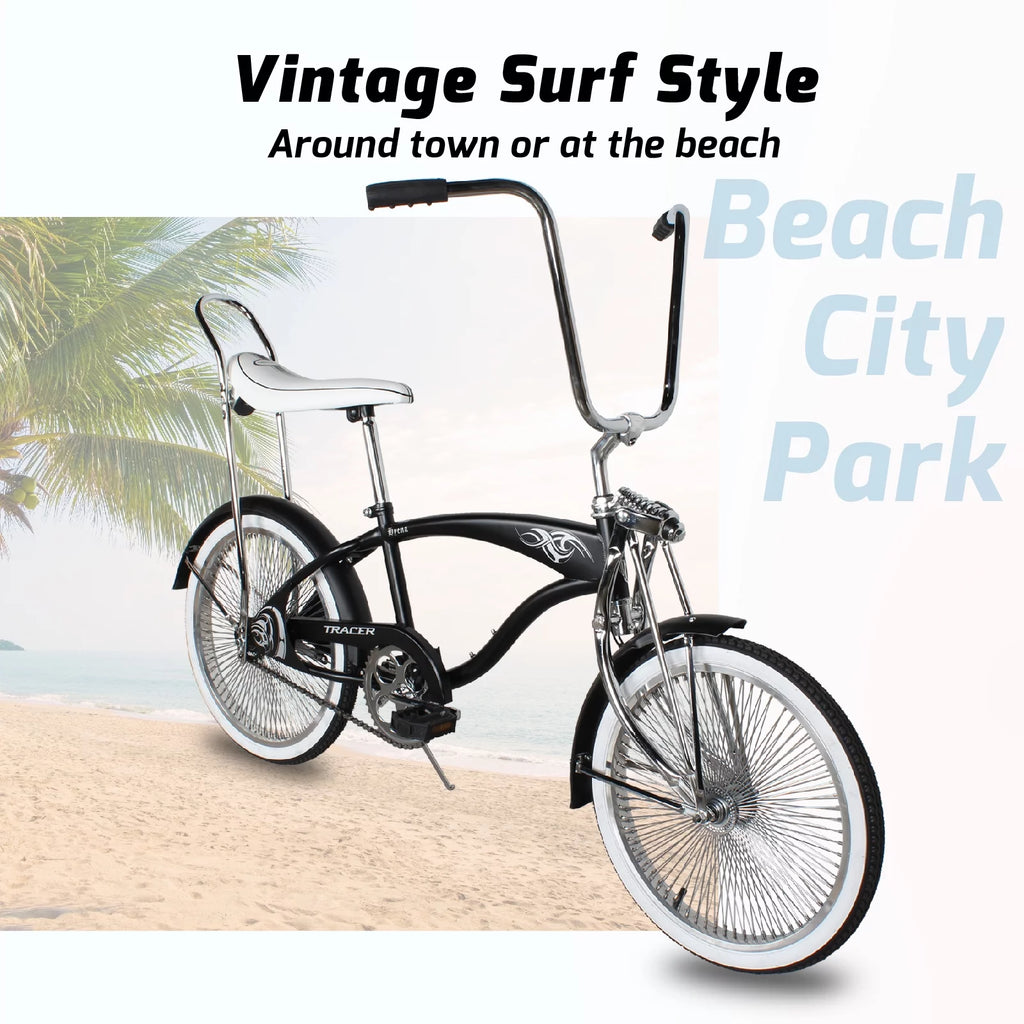 Beach Cruiser Bike 20 Inch Fat Tire Retro a7