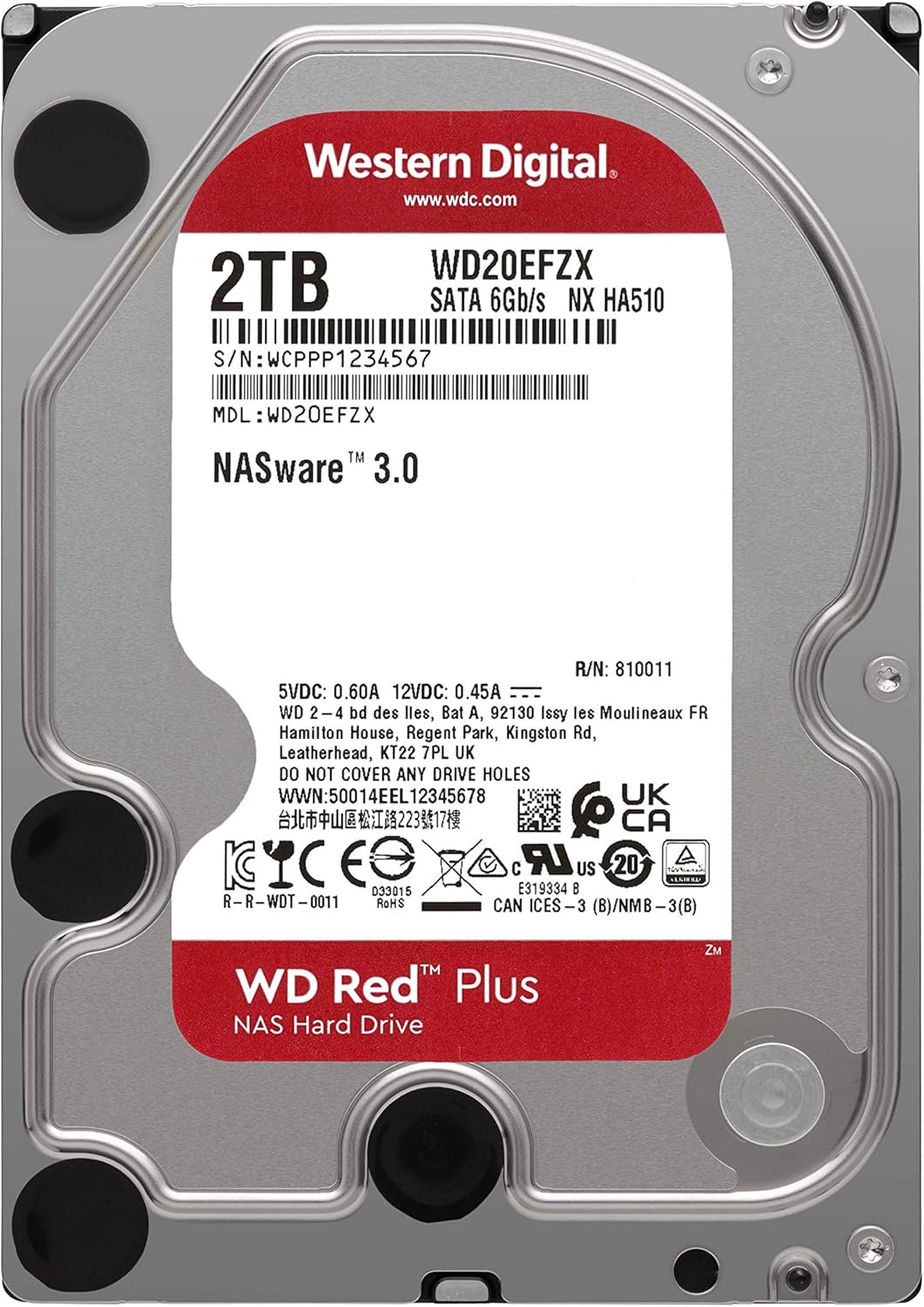 12TB NAS Internal Hard Drive HDD 7200 RPM SATA 3.5 a7