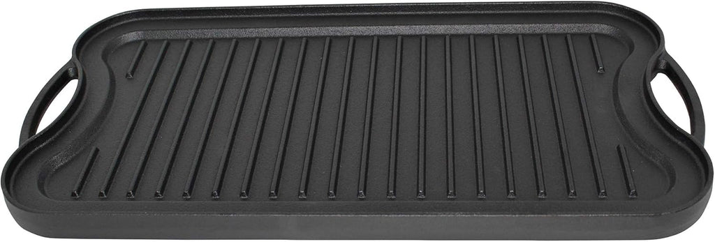 Mirro MIR-19055 Pre-Seasoned Cast Iron Reversible Grill/Griddle with Handles, 20 Inch G184927