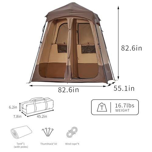 Portable Outdoor Shower Tent with Privacy Shelter k7p