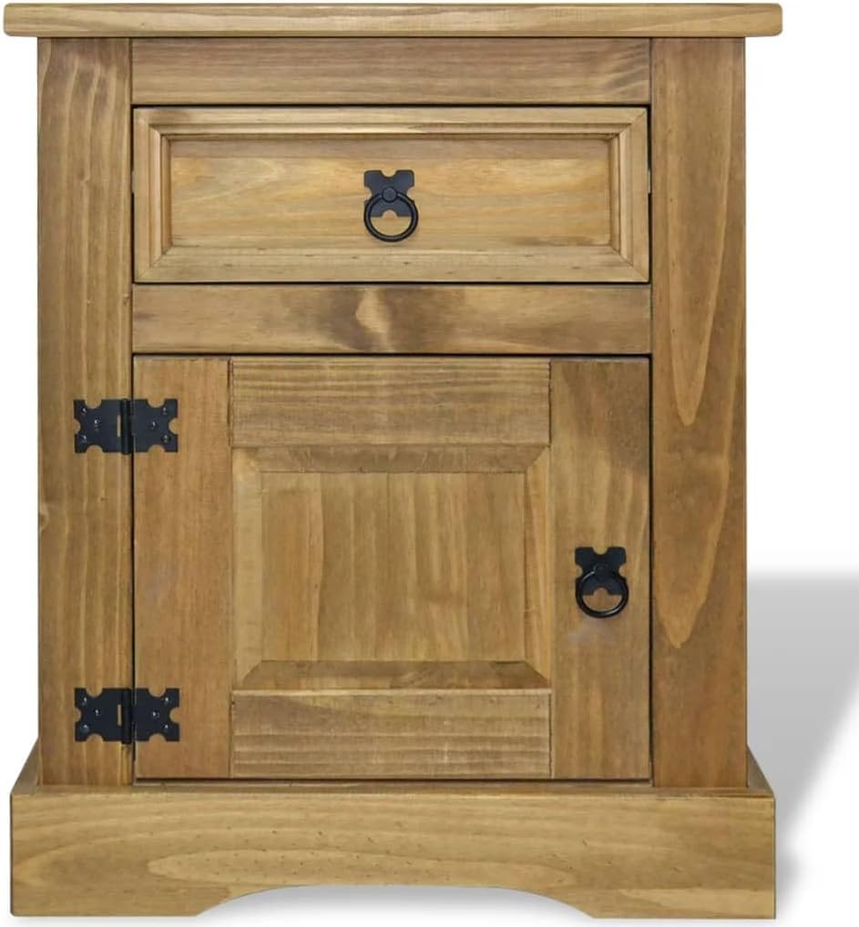 Corona Range Mexican Pine Bedside Cabinet Nightstand X3510