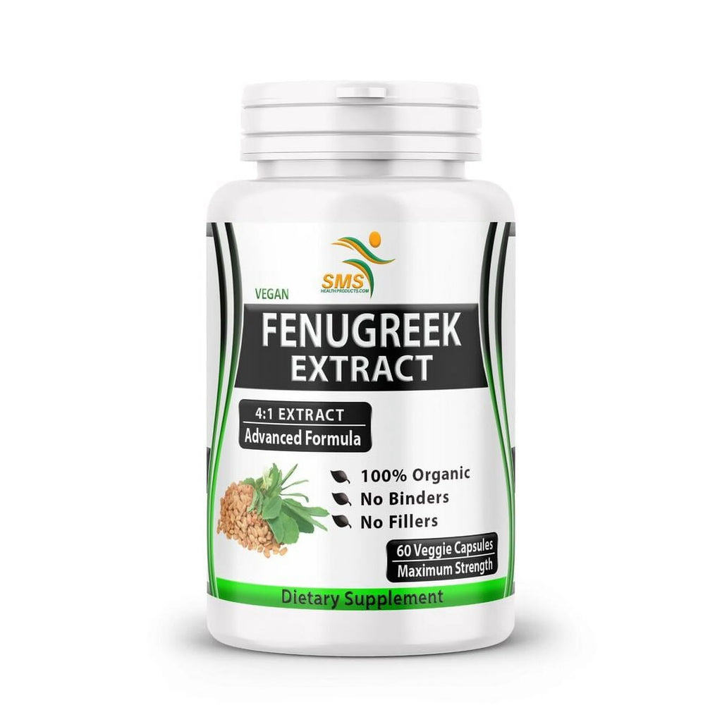 Fenugreek Seed Pills 2000mg Organic, 60 Veggie Capsules S2481