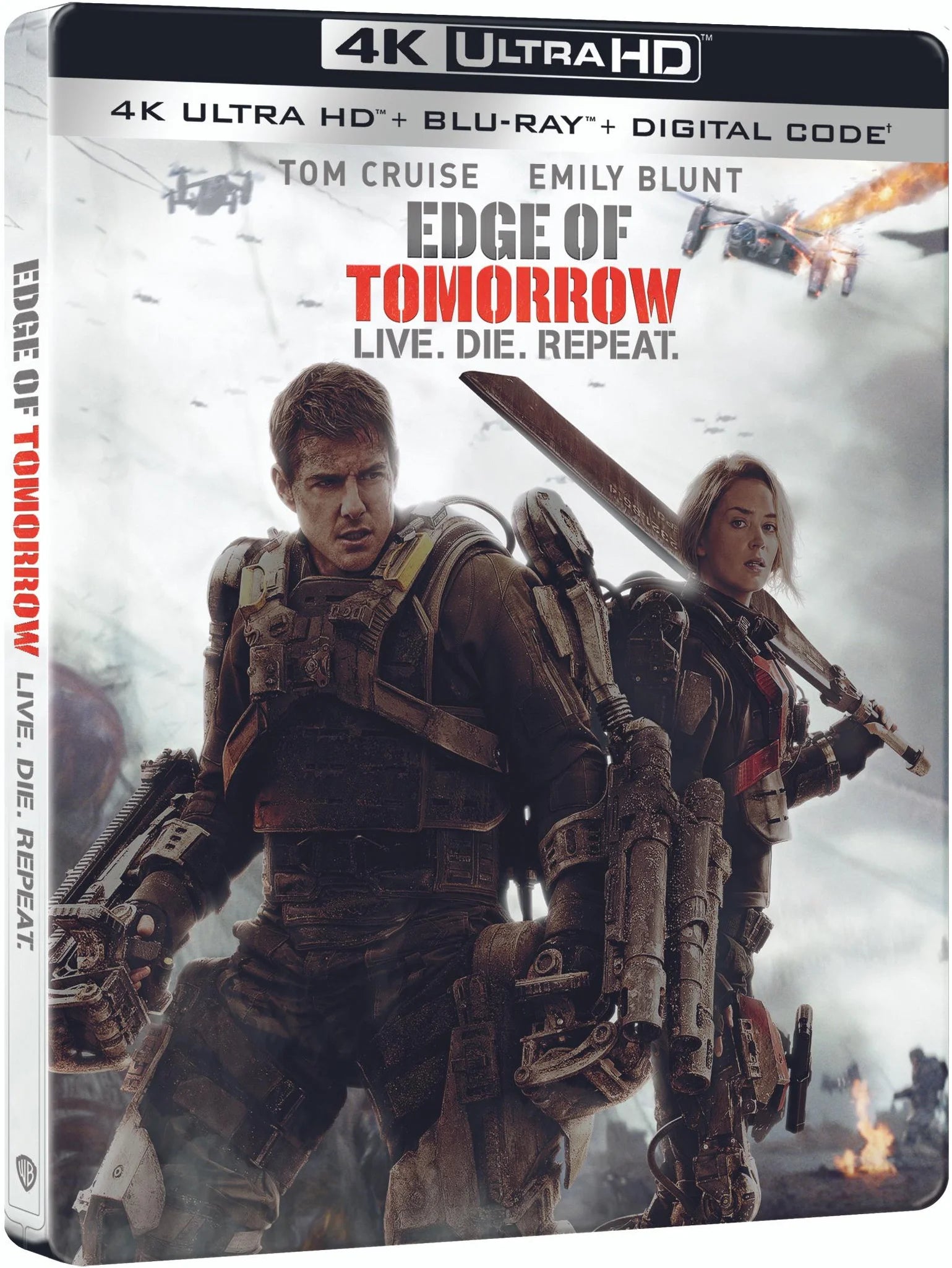 Edge of Tomorrow Steelbook 4K Ultra HD + Blu-ray + Digital Copy W51609