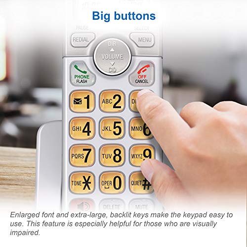 AT&T EL51103 DECT 6.0 Cordless Home Phone with Speakerphone and Caller ID O318095