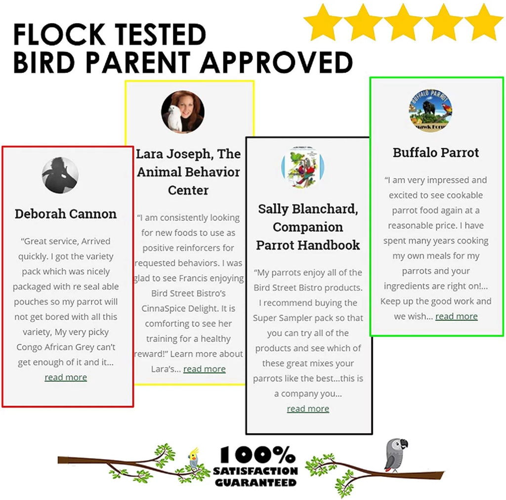 Bird Street Bistro Hearty Veggies Parrot Food Natural Grains R76225