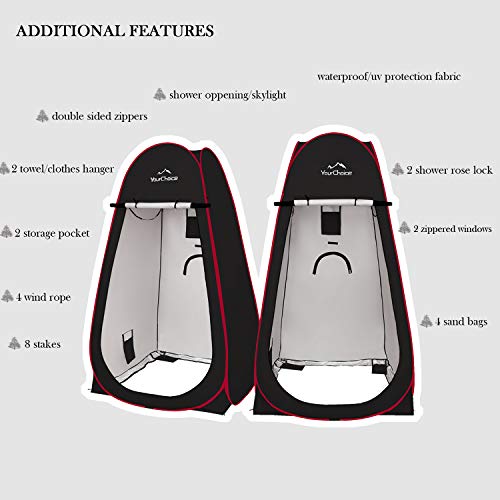 Pop Up Privacy Tent Camping Shower Changing Portable a7