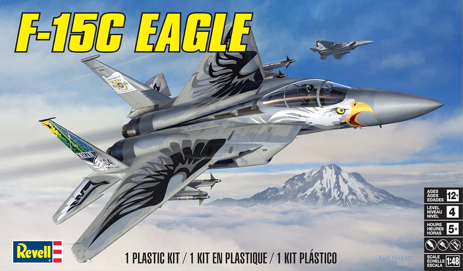 F-15C Eagle Plastic Model Kit Grey k7m