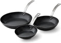 Made In Cookware - 3-Piece (Includes 8",10",12") Blue Carbon Steel Frying Pan Set - (Like Cast Iron, but Better) - Professional Cookware - Crafted In France - Induction Compatible