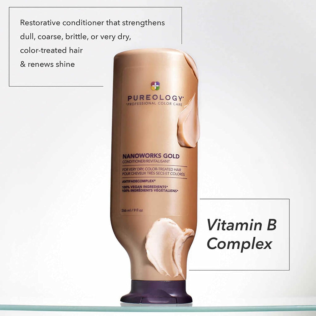 Pureology Nanoworks Gold Shampoo for Very Dry Color-Treated Hair, Sulfate-Free R83131