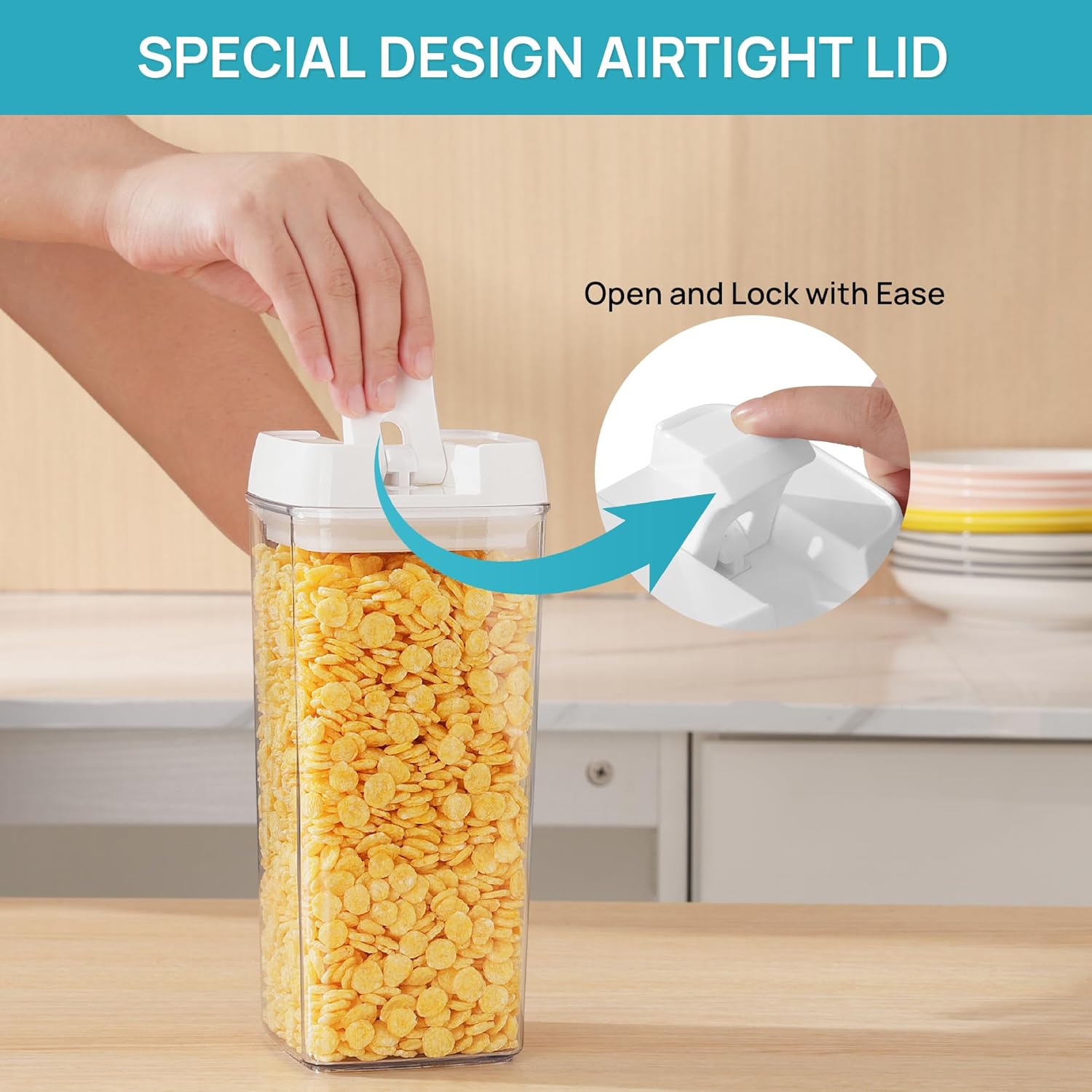 Vtopmart 14 PCS Airtight Food Storage Containers Set with Easy Lock Lids O464