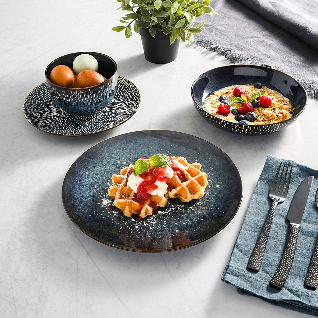 Gibson Elite Matisse 16-Piece Dinnerware Set, Cobalt Z93367