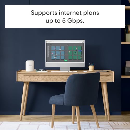 Tri-band mesh Wi-Fi 7 router 3-pack, 6000 sq ft coverage k7