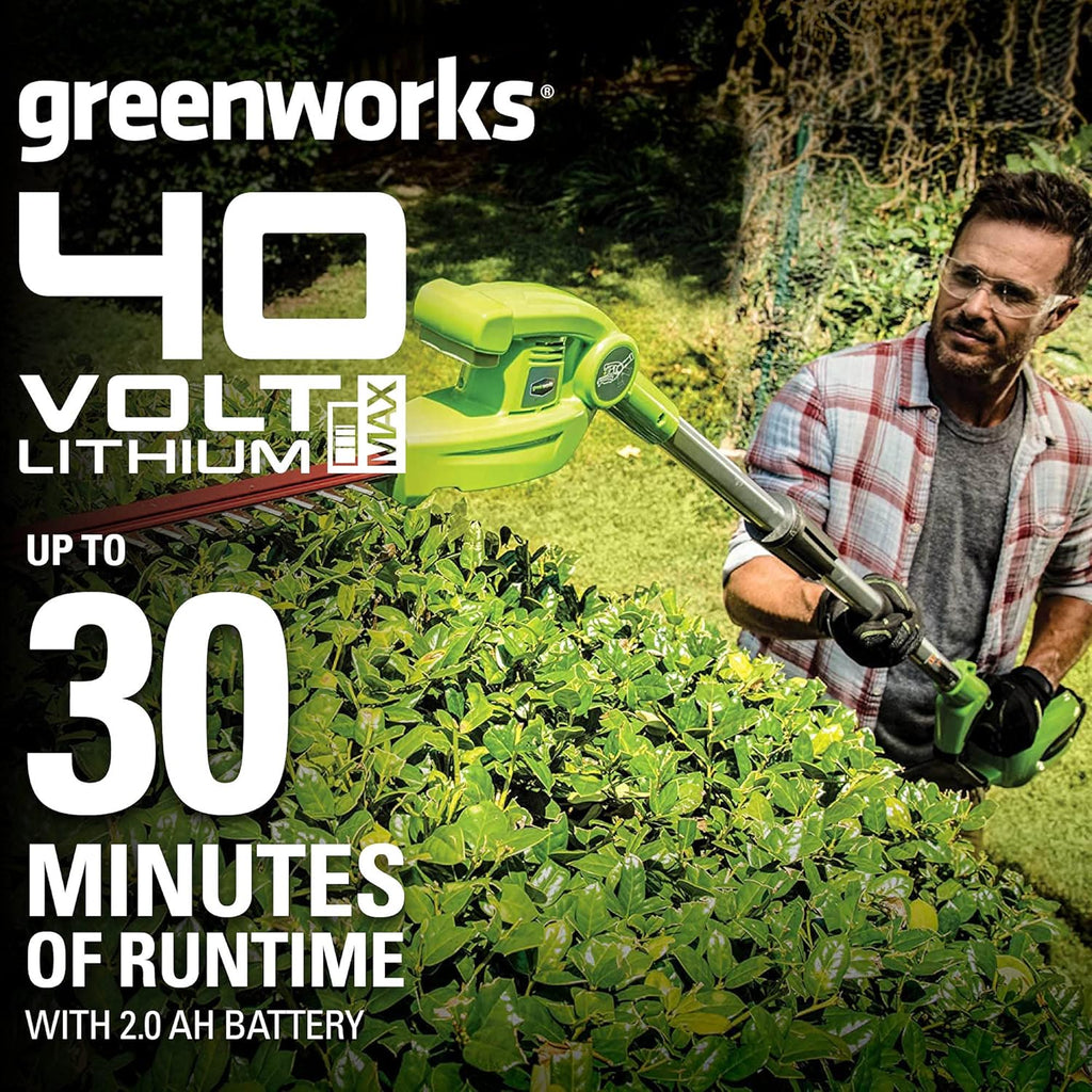 Cordless Pole Hedge Trimmer with Battery and Charger k7