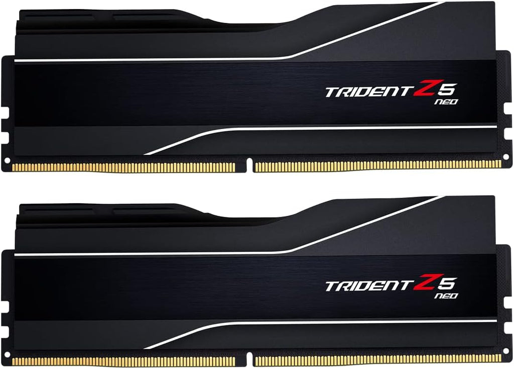 G.SKILL Trident Z5 Neo Series (AMD Expo) DDR5 RAM 64GB (2x32GB) 6000MT/s CL30-40-40-96 1.40V Desktop Computer Memory UDIMM - Matte Black (F5-6000J3040G32GX2-TZ5N)