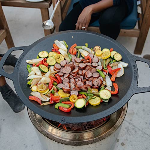 Solo Stove Large Cast Iron Wok Top for Bonfire and Yukon Fire Pit A729