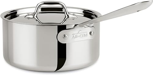 All-Clad Stainless Steel Saucepan, 3-Quart, Silver B206107