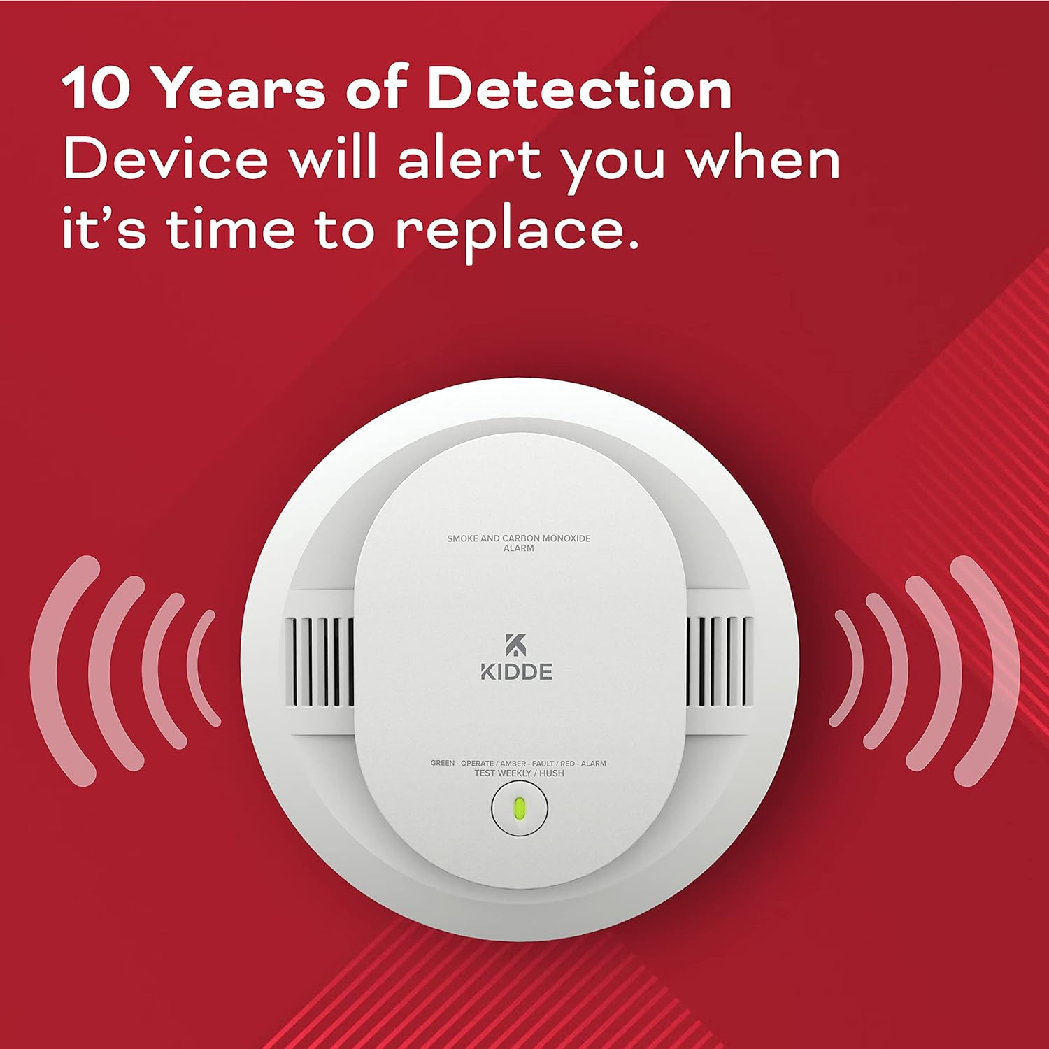 Kidde Smoke & Carbon Monoxide Detector, AA Battery Powered, 1 Pack B52263