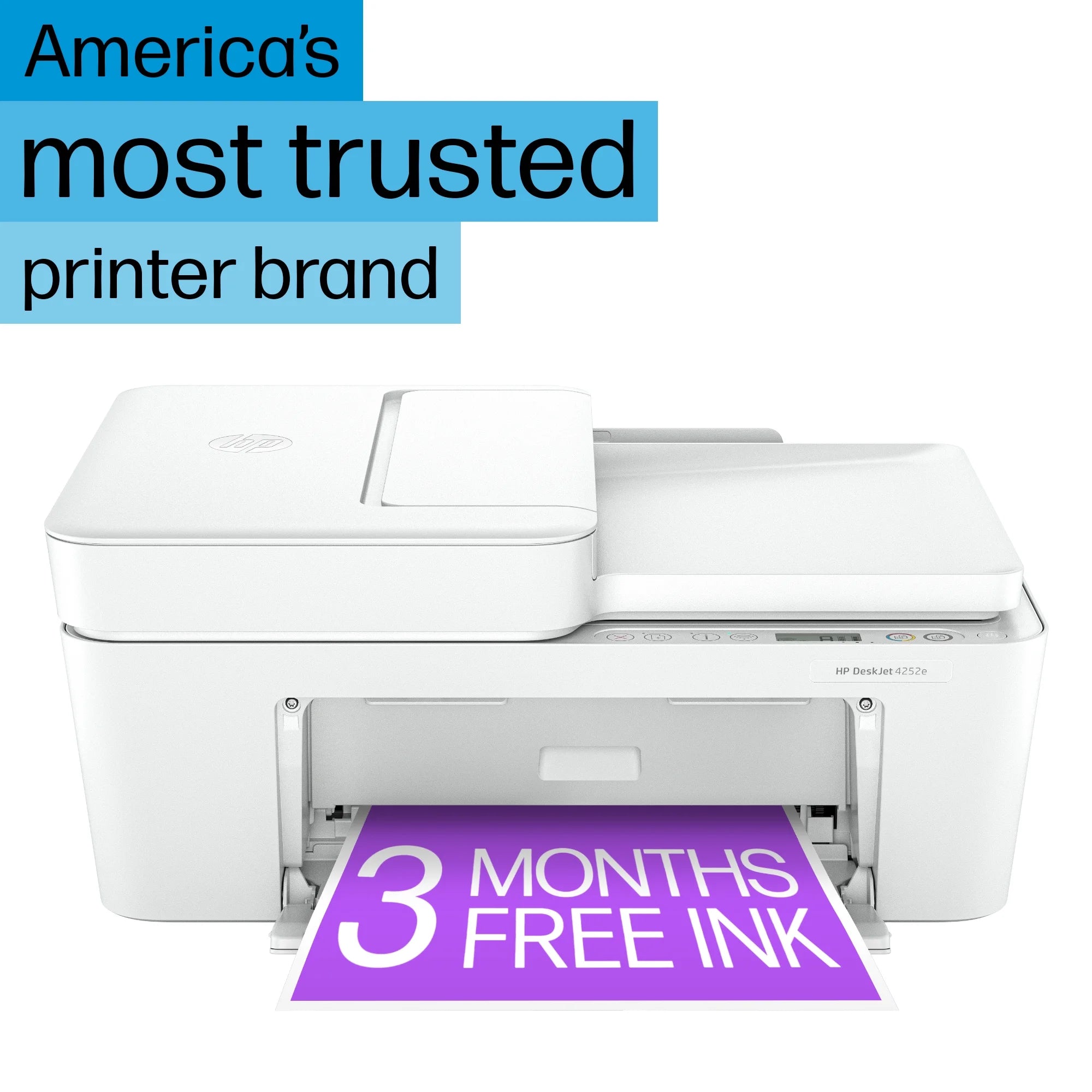 HP DeskJet 4252e Wireless All-in-One Color Inkjet Printer Scanner Copier k7