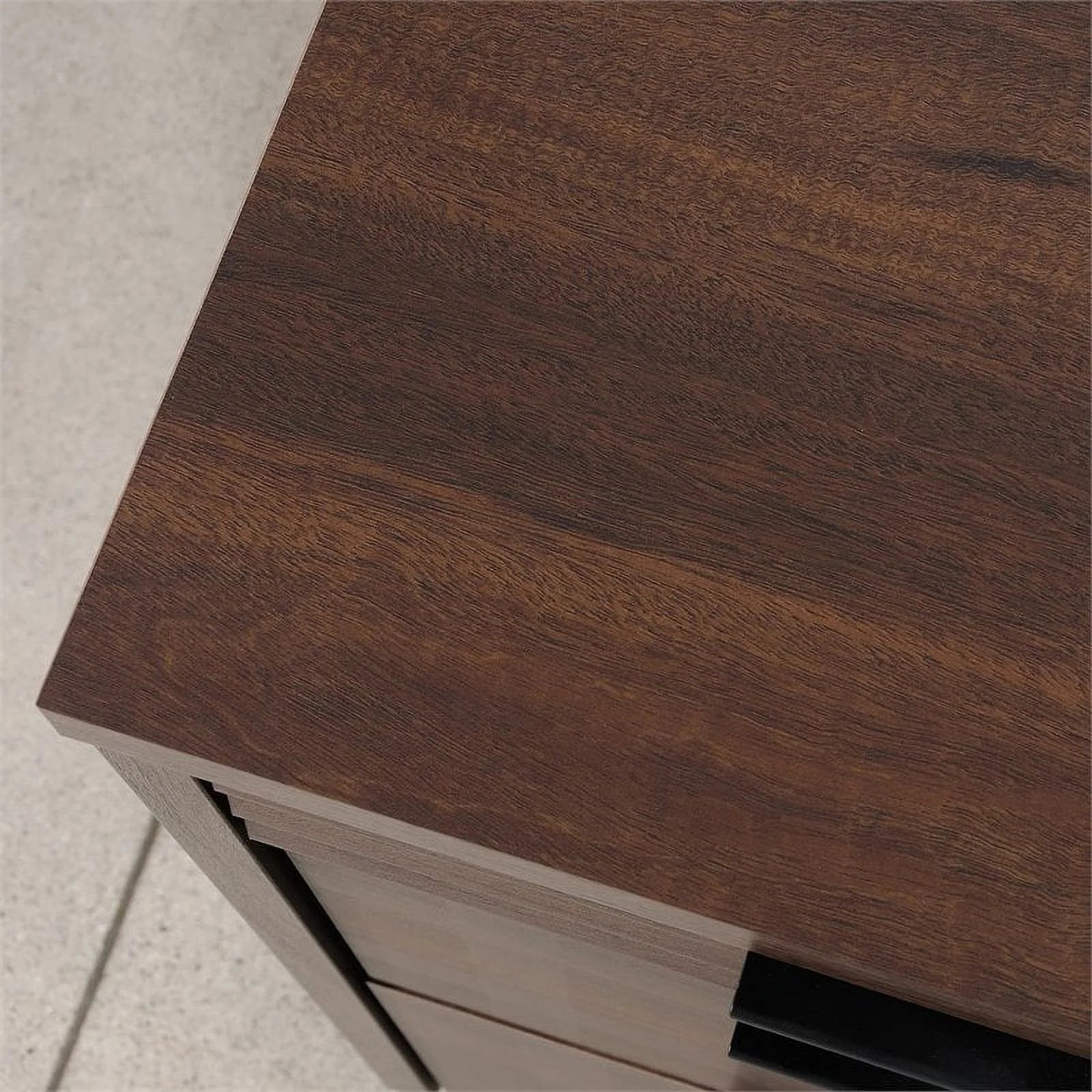 Pemberly Row 72" Wooden Computer Desk in Spiced Mahogany M418710