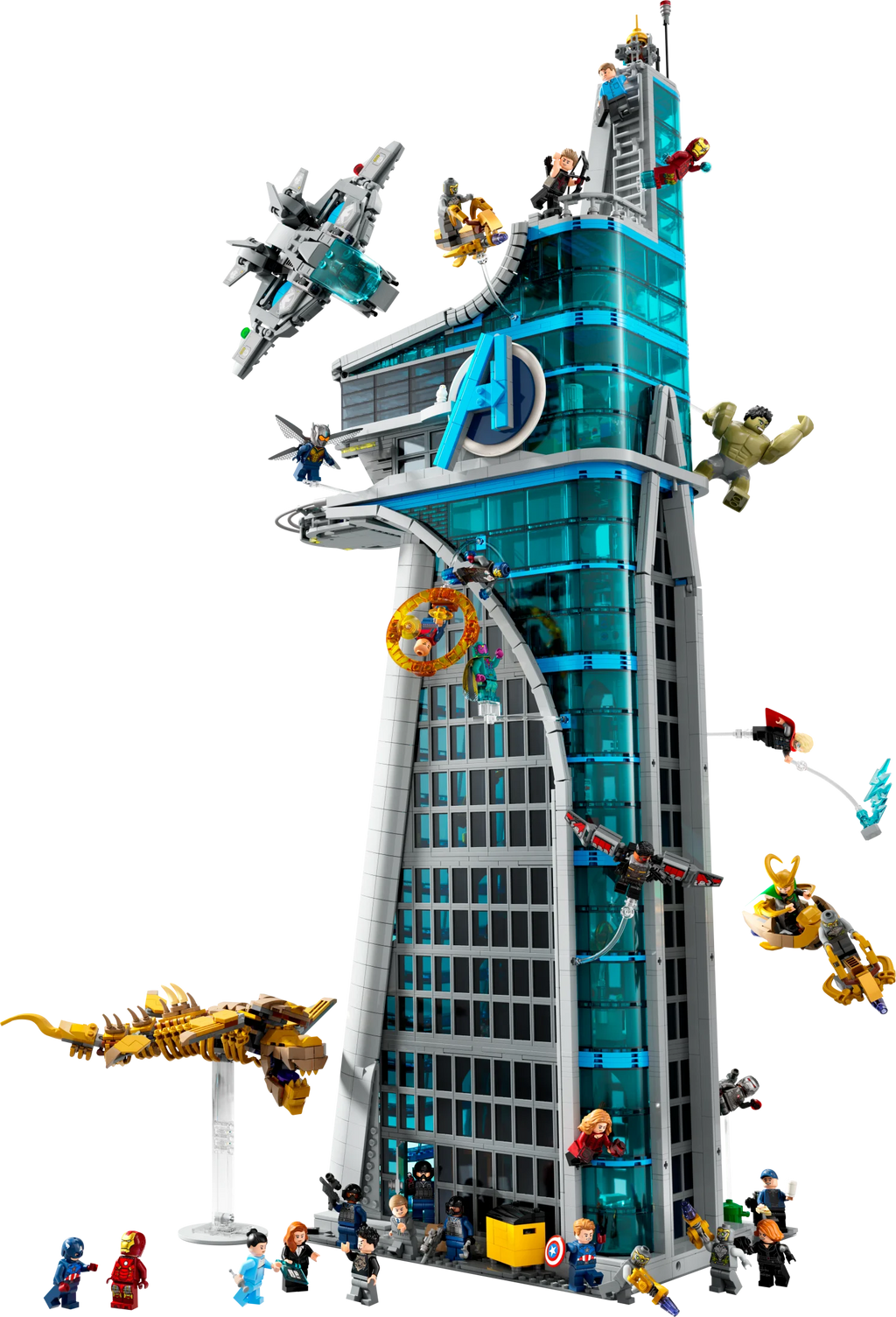 Marvel Avengers Tower Building Kit with 31 Figures and Movie Scenes 7q