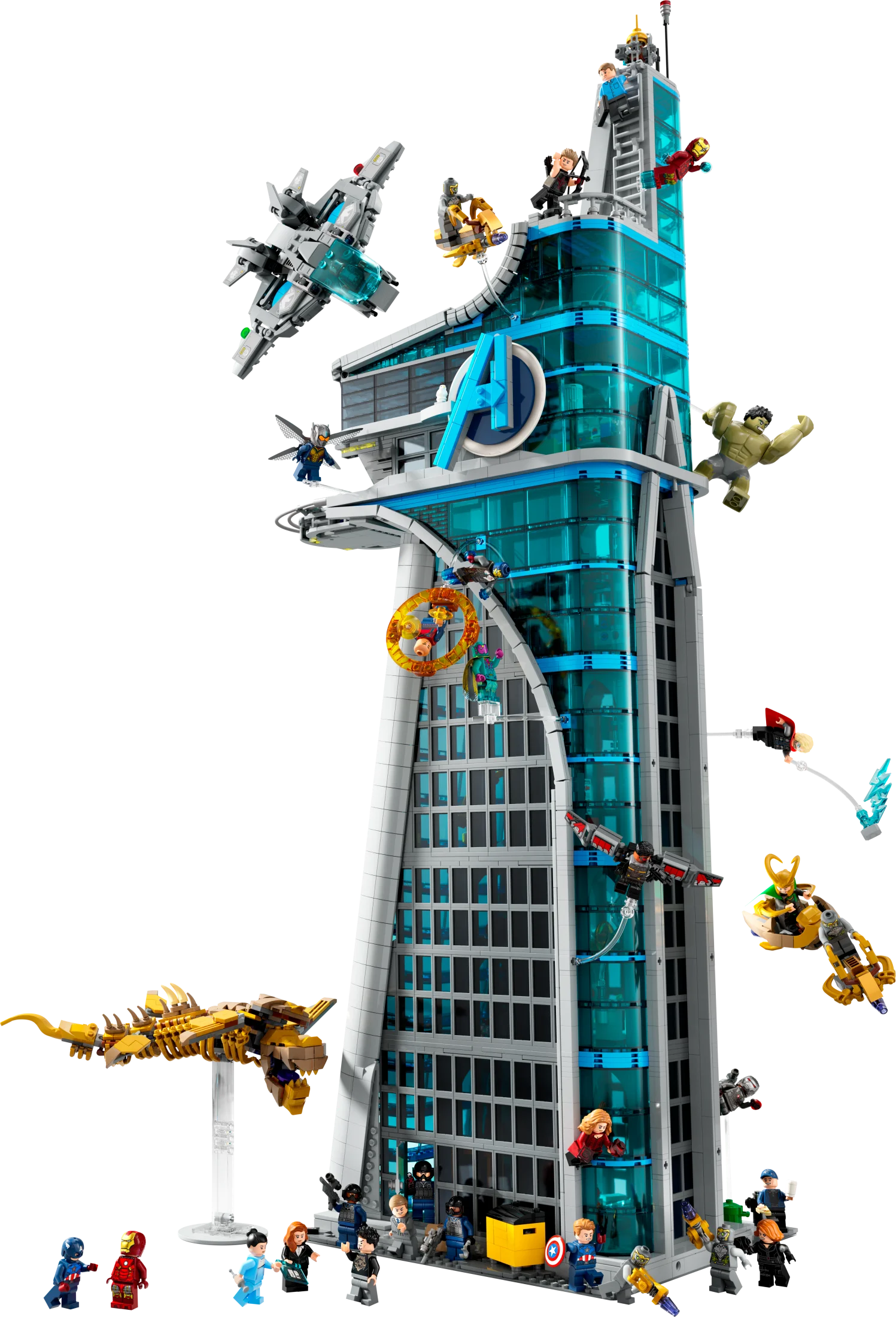 Marvel Avengers Tower Building Kit with 31 Figures and Movie Scenes 7q