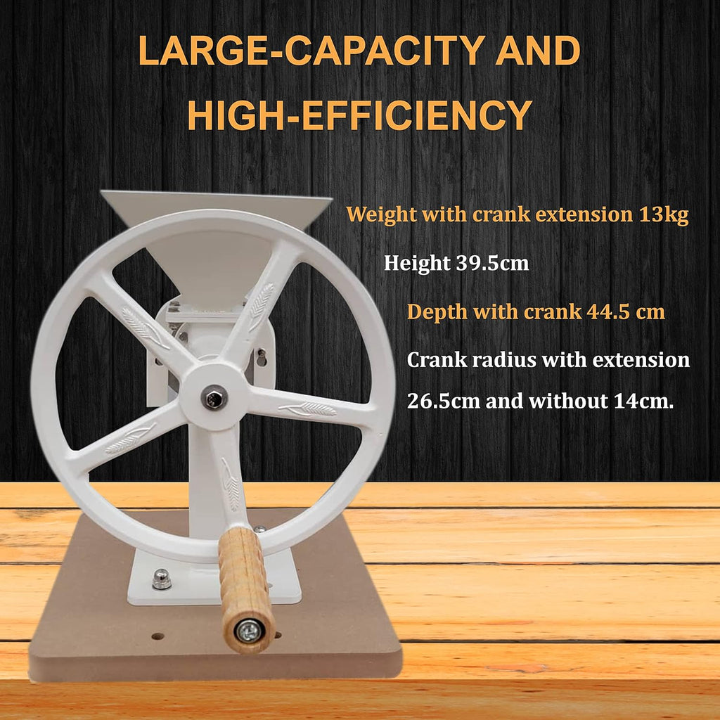 Manual Hand Grain Mill with Steel Disc for Flour, Corn, and Coffee Beans A70121