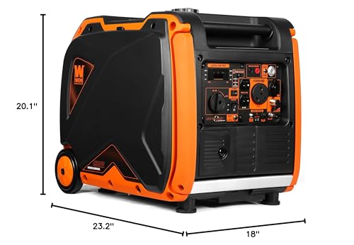 Quiet 6800-Watt Dual Fuel Portable Inverter Generator with Electric Start k7