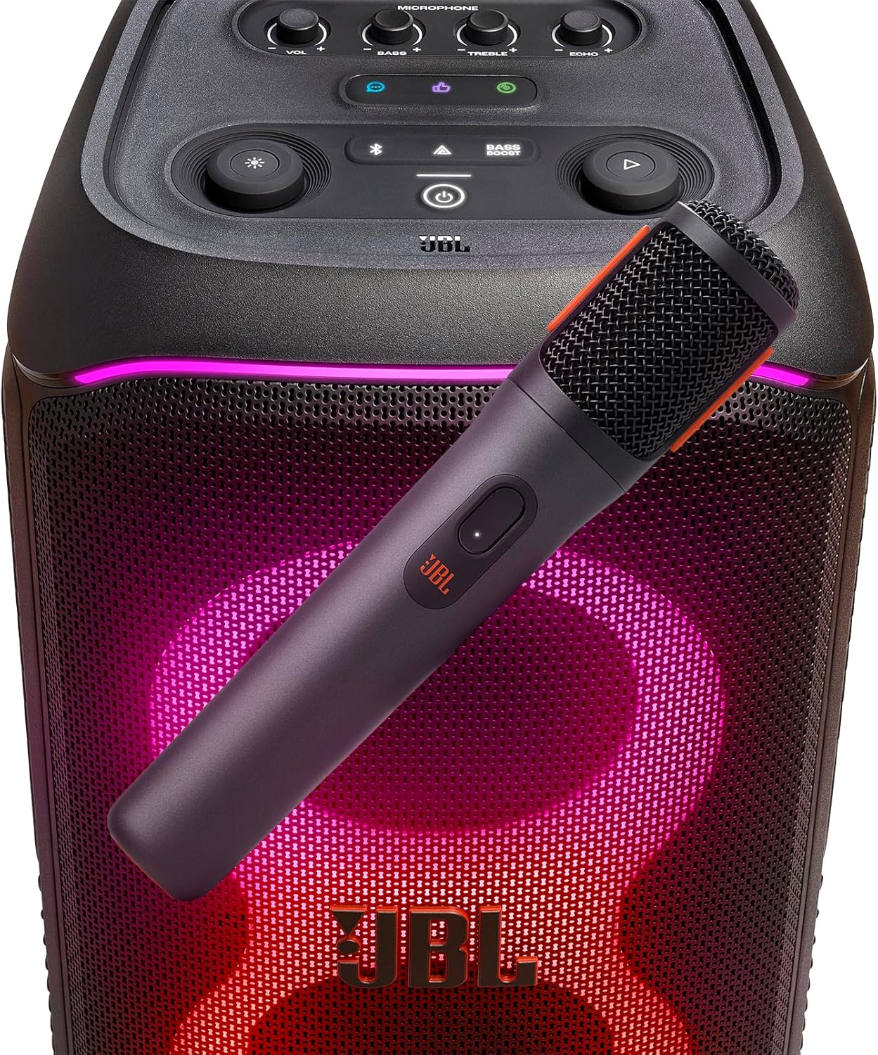 JBL PartyBox 110 Portable Bluetooth Speaker with Built-in Lights, Black V152405