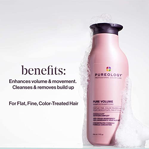 Pureology Pure Volume Shampoo for Fine Color-Treated Hair, Sulfate-Free V619