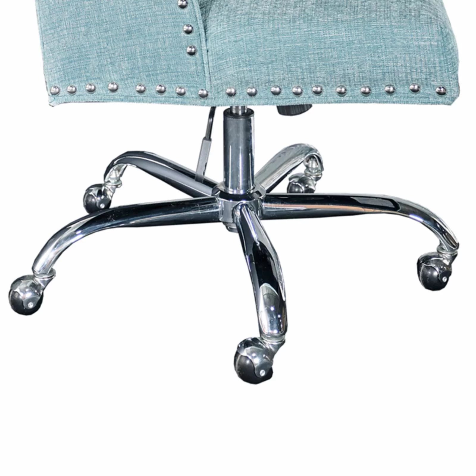 Linon Draper Executive Office Chair Chrome C356912