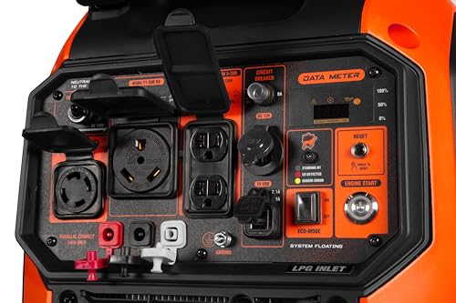 Quiet 6800-Watt Dual Fuel Portable Inverter Generator with Electric Start k7