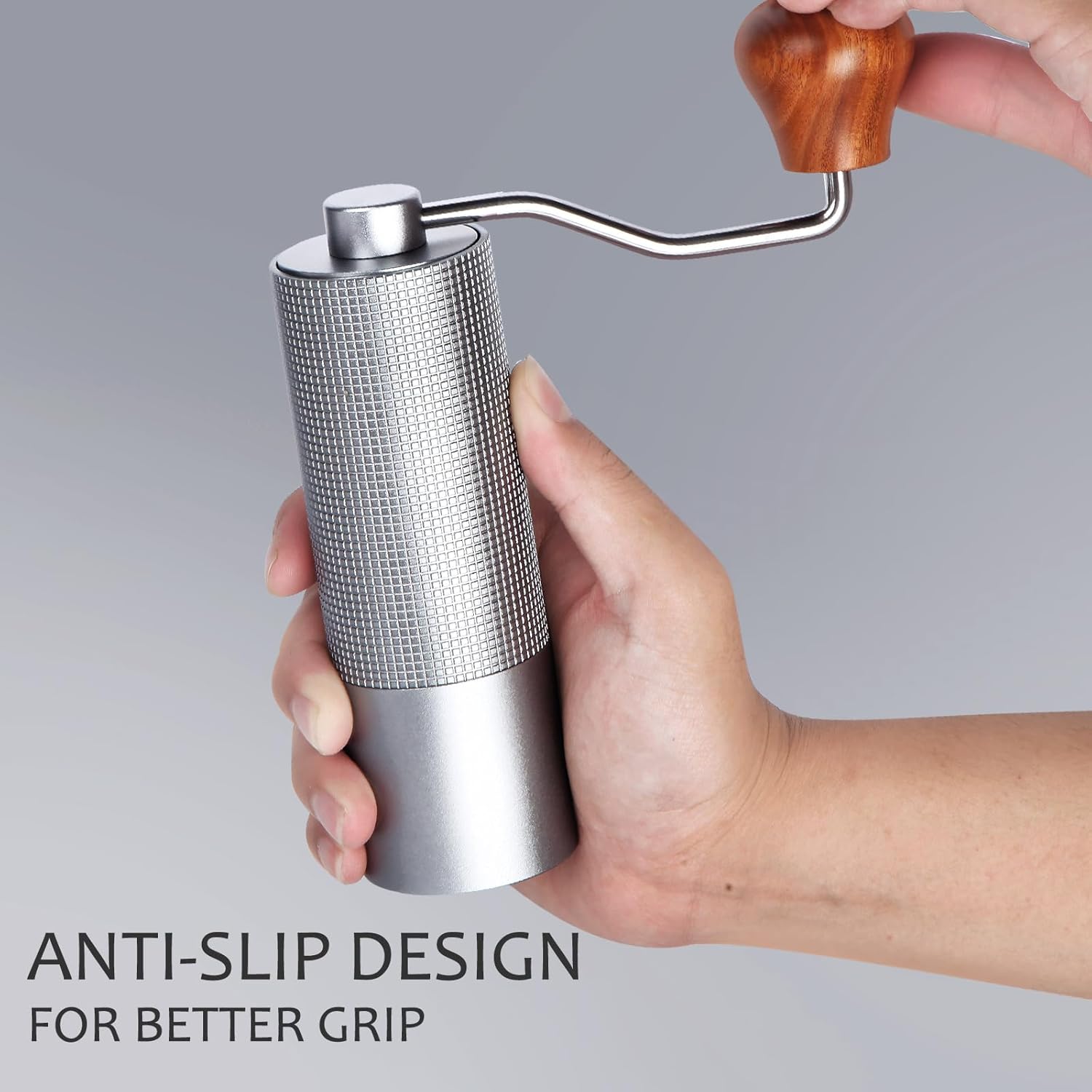 Manual Coffee Grinder with Stainless Steel Conical Burr Z647