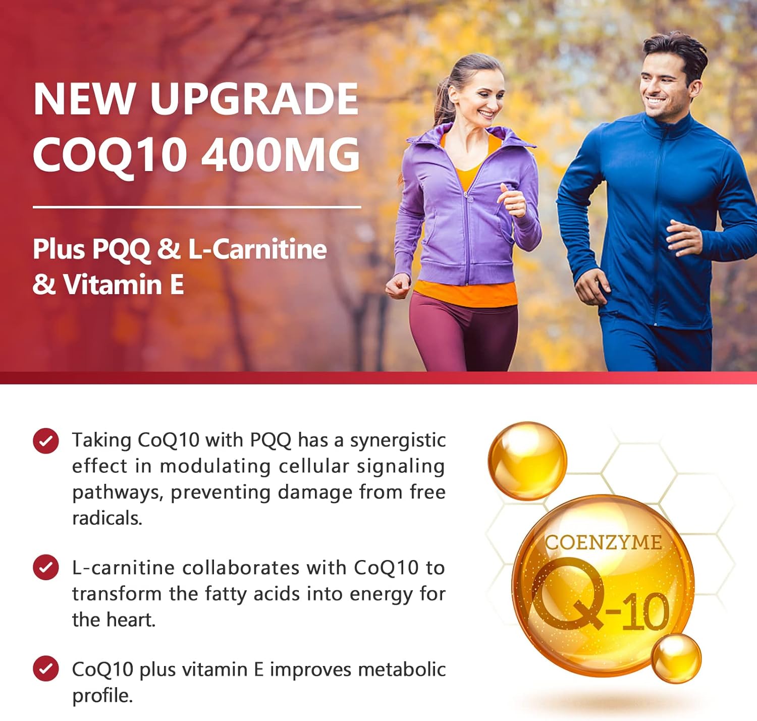 CoQ10 400mg with PQQ, Omega-3s & L-Carnitine, High Absorption, 120 Servings a7