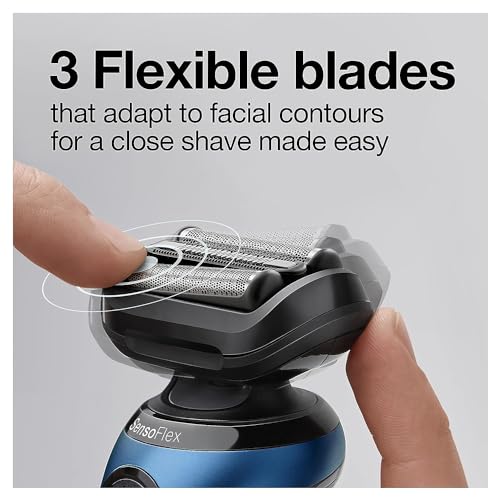 Electric Razor for Men Wet Dry Foil Shaver with Beard Trimmer k7p