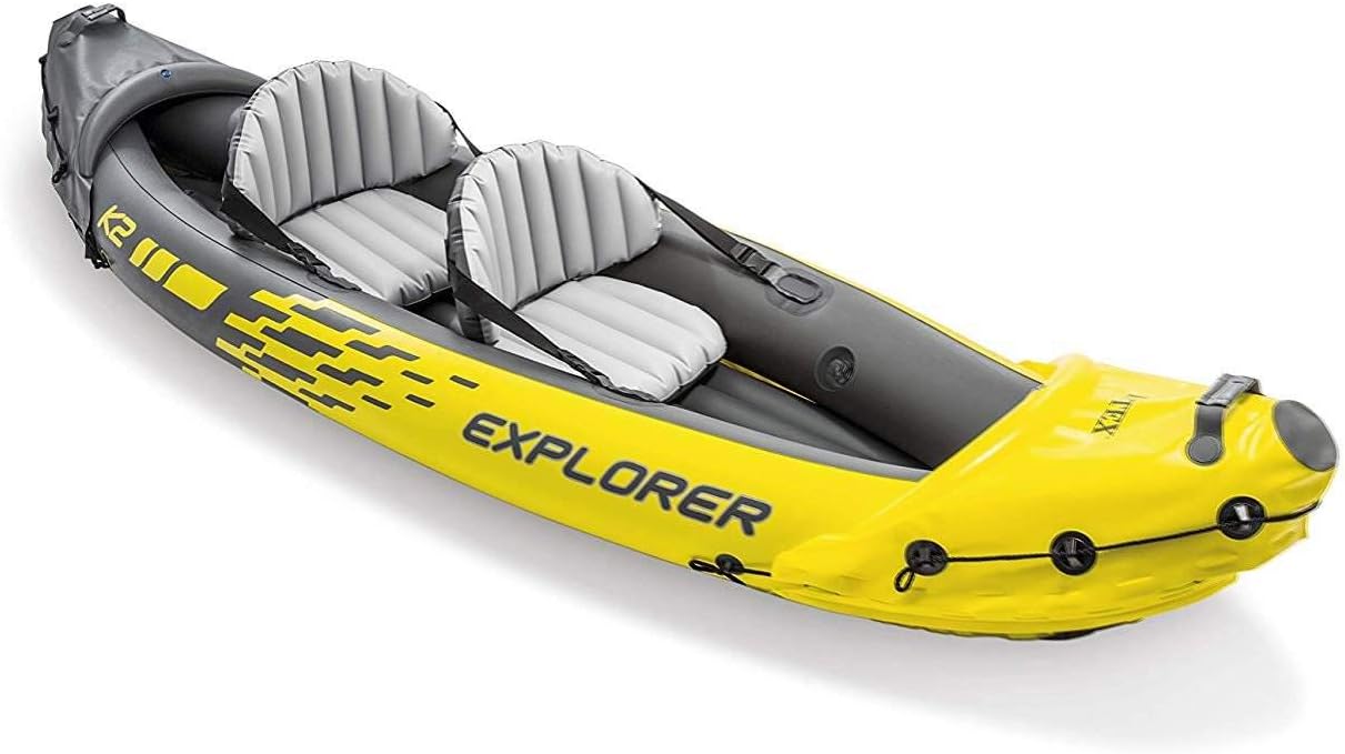 Intex Explorer K2 2-Person Inflatable Kayak with Aluminum Oars and Pump X73941