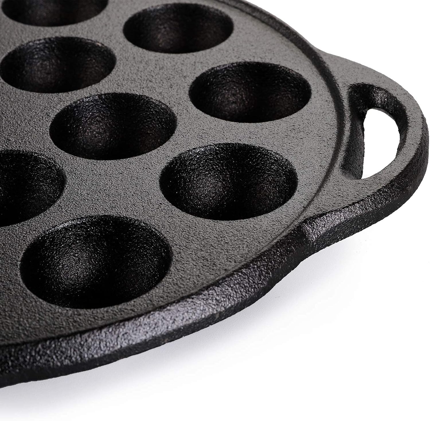 WUWEOT Non-Stick Aebleskiver Pan, Pre-Seasoned Cast Iron A549247