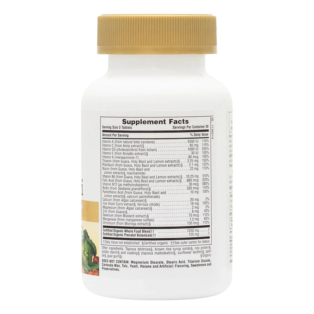 Nature's Plus Source of Life Garden Organic Prenatal Tablets Y37583