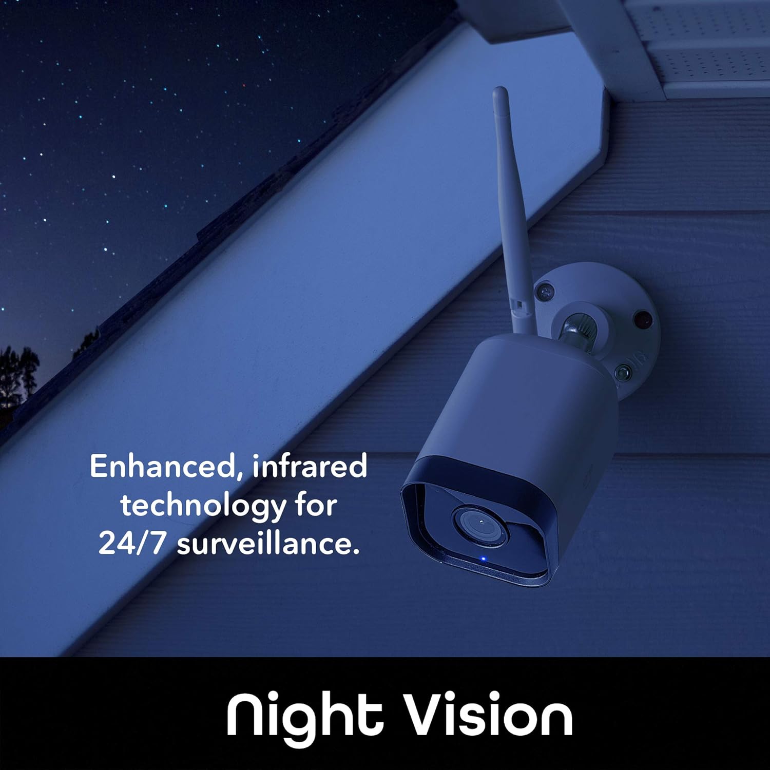 Outdoor Security Camera 1080p WiFi Weatherproof Night Vision 2 Pack k7