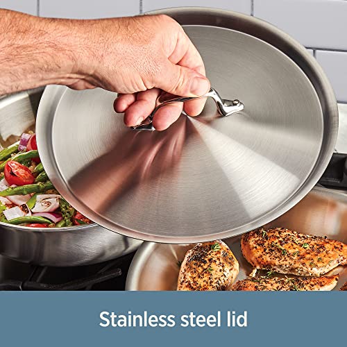 All-Clad D3 3-Ply Stainless Steel Sauté Pan 4 Quart T709