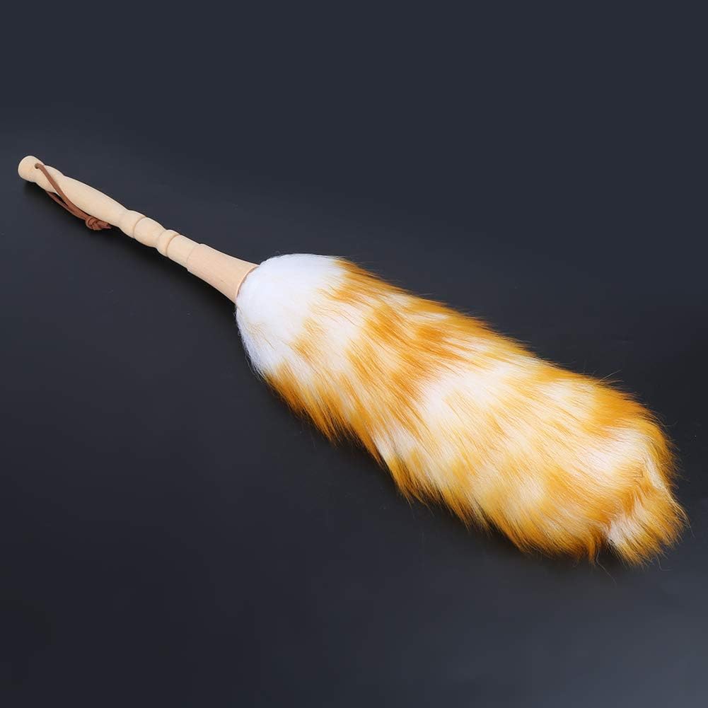 Soft Wool Duster with Wooden Handle for Household Cleaning W9302