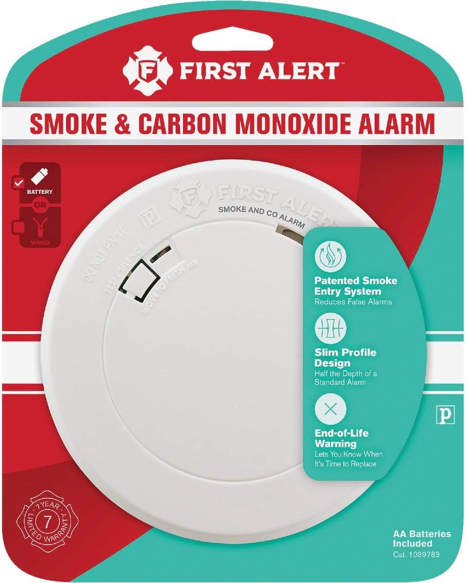 Smoke and Carbon Monoxide Alarm, Battery Operated S26494
