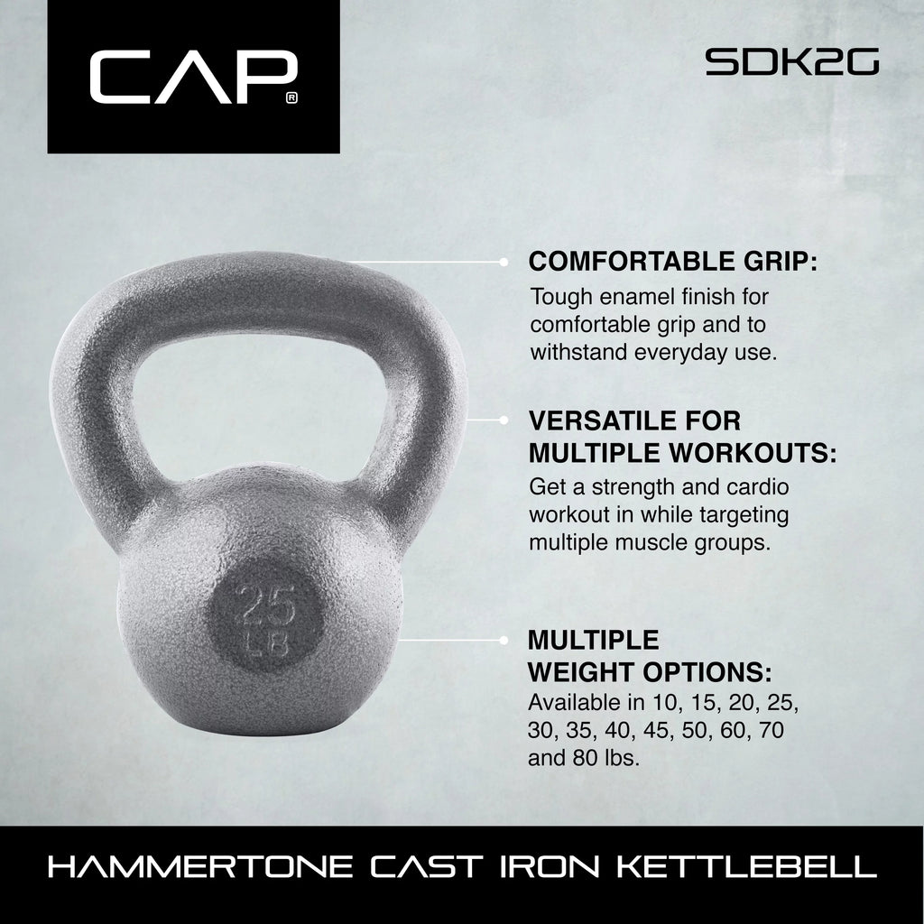 CAP Barbell Cast Iron Kettlebell, 35 lbs F258568
