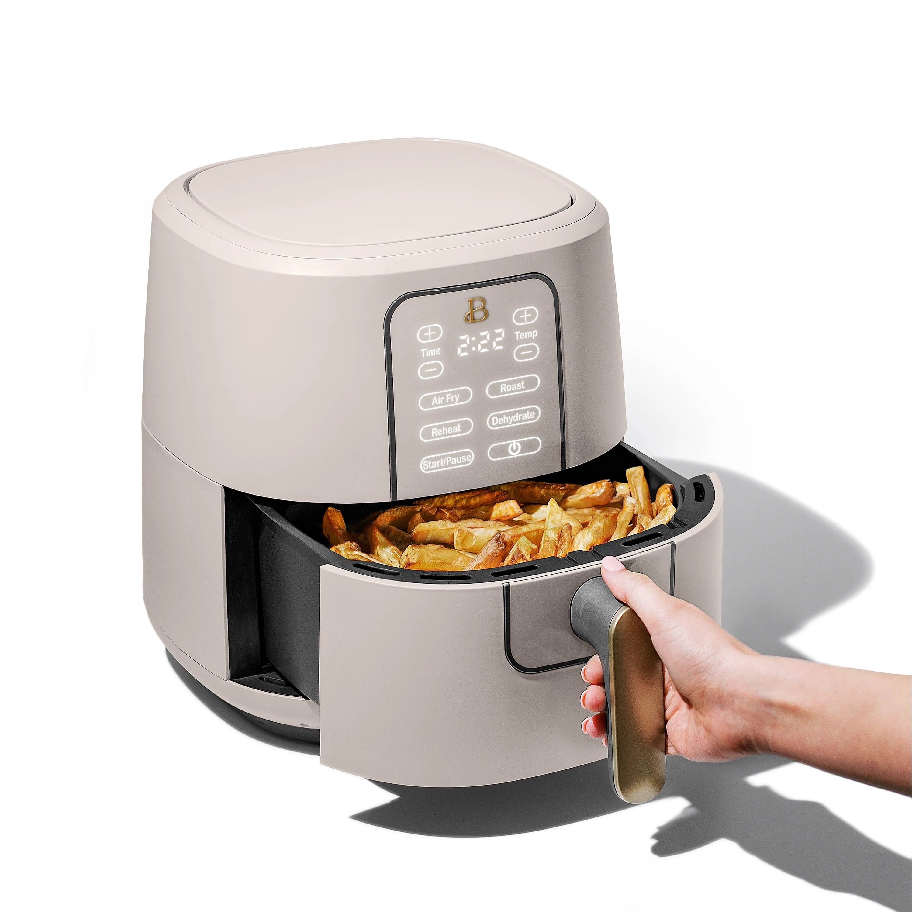 Air Fryer 6 Qt Touch Display Porcini Taupe a7