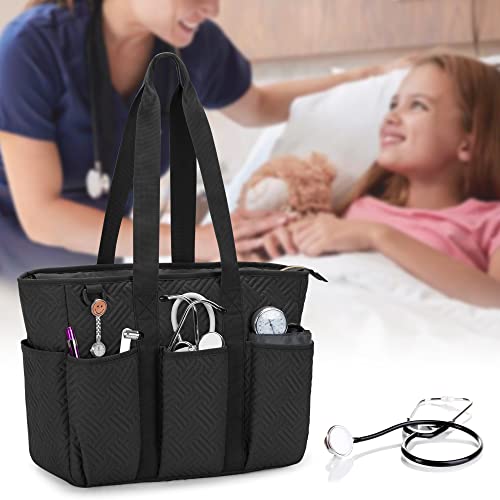 Fasrom Nurse Tote Bag for Work, Black F409