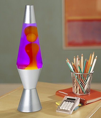 Lava Lamp with Purple Wax in Blue Liquid a7