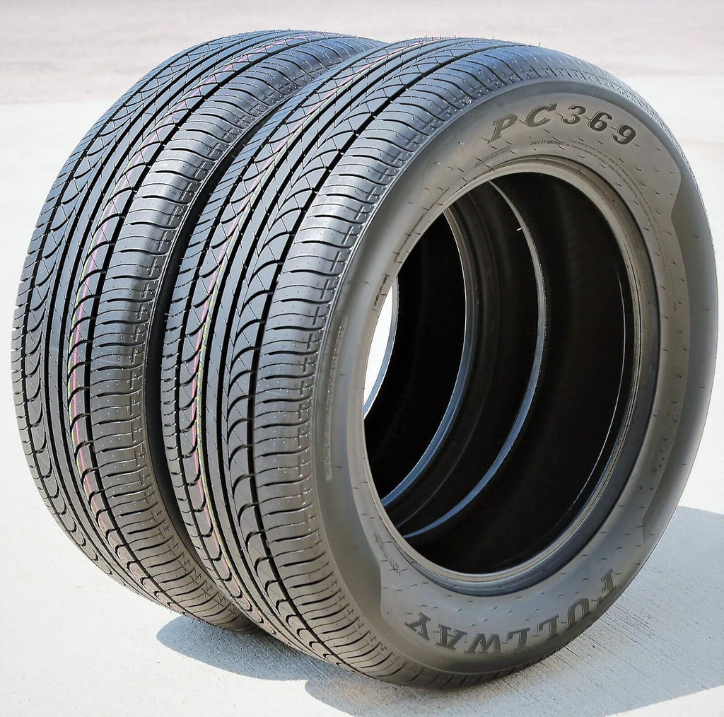 Set of 2 (TWO) Fullway PC369 All-Season Passenger Car Touring Radial Tires-195/70R14 195/70/14 195/70-14 91T Load Range SL 4-Ply BSW Black Side Wall UTQG 380AA