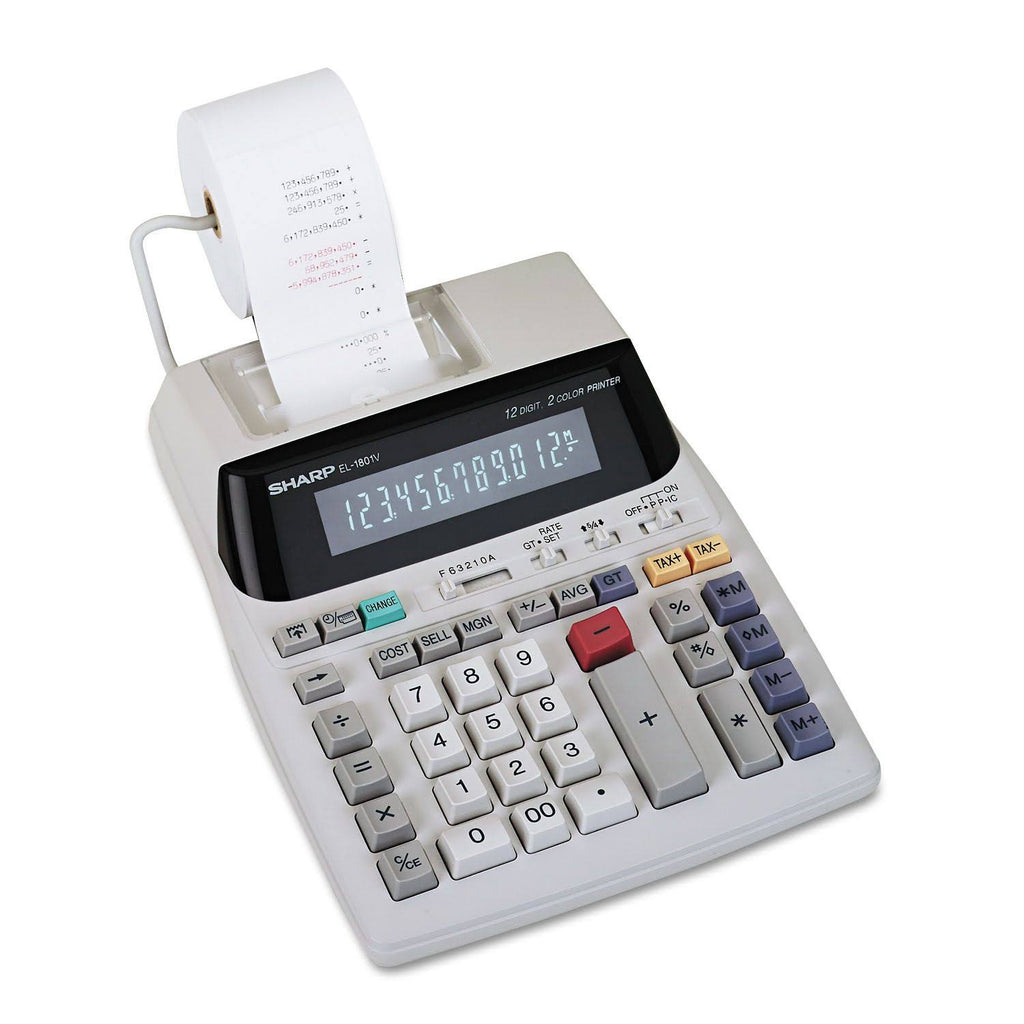 Sharp 12 Digit Printing Calculator k7m