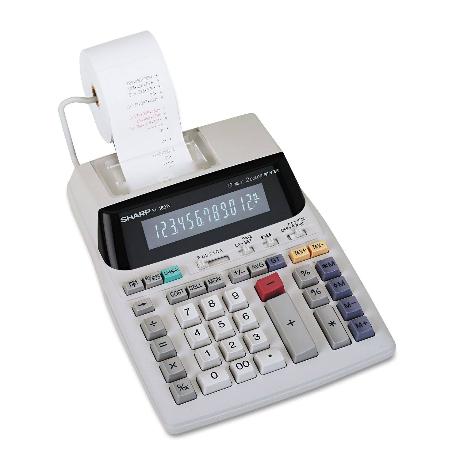 Sharp 12 Digit Printing Calculator k7m