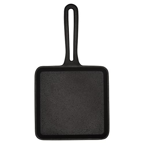 Mirro 4.5" Cast Iron Mini Skillet with Drip-Spouts, Pre-seasoned, Oven Safe W296